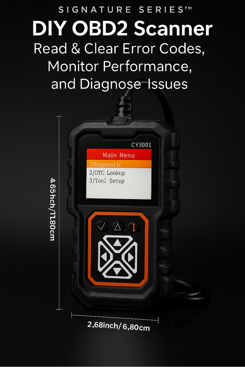 Revoro Signature Series™ DIY OBD2 Scanner | Read & Clear Error Codes, Monitor Performance, and Diagnose Issues