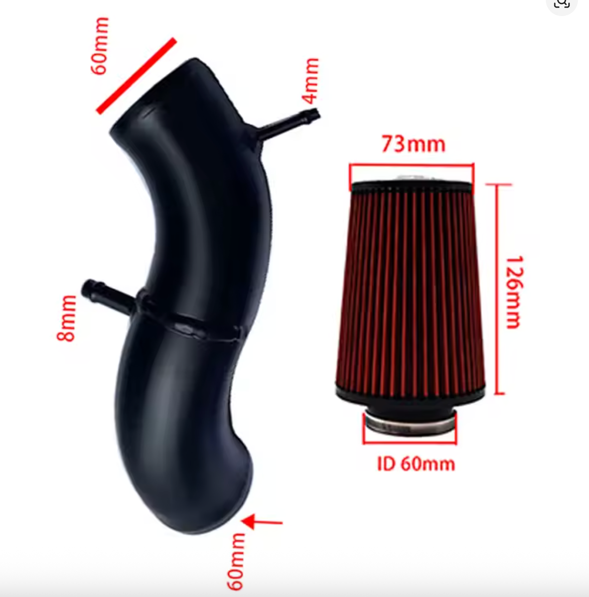 Abarth 500 595 695 Cold Air Intake Kit | Revoro Performance Series™ | Maximise Power, Engine Response & Intake Sound