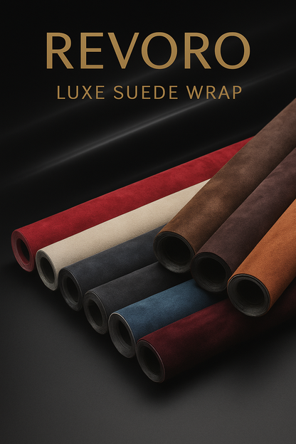 Revoro Luxe Suede Wrap – Instantly Upgrade Your Interior with a Premium Look and Feel | Easy DIY Self Adhesive Install 10+ Colours